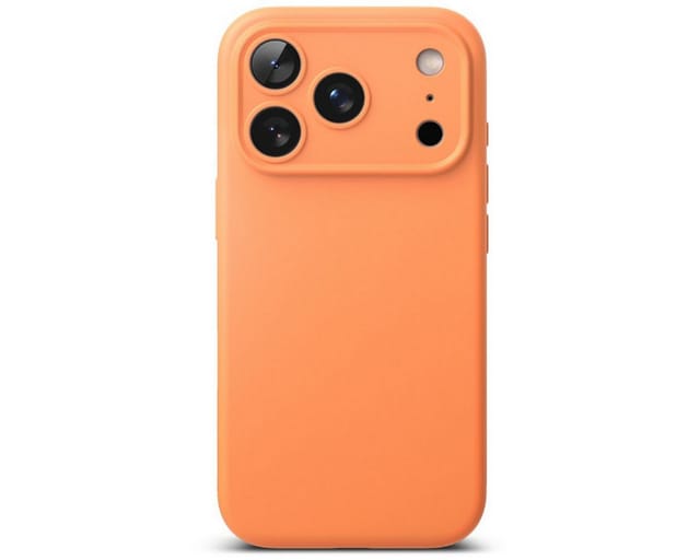 Ringke Handyhülle Silikon Orange mit Magnetfunktion Kompatibel mit iPhone 17 Pro Max 6,9, Weiche Silikonhaptik mit integrierter Magnetfunktion
