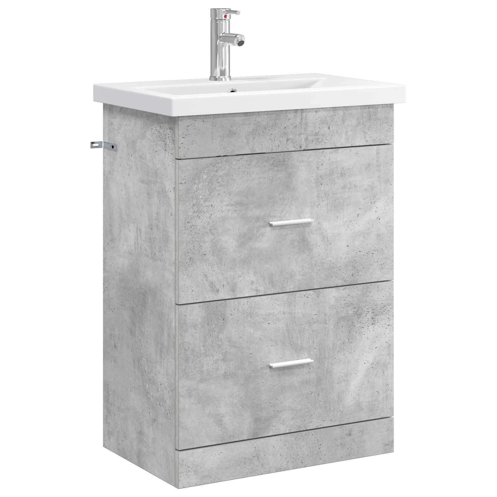 Badezimmermöbel-set Betongrau 61 X 40 X 84,5 Cm Holzwerkstoff Vidaxl