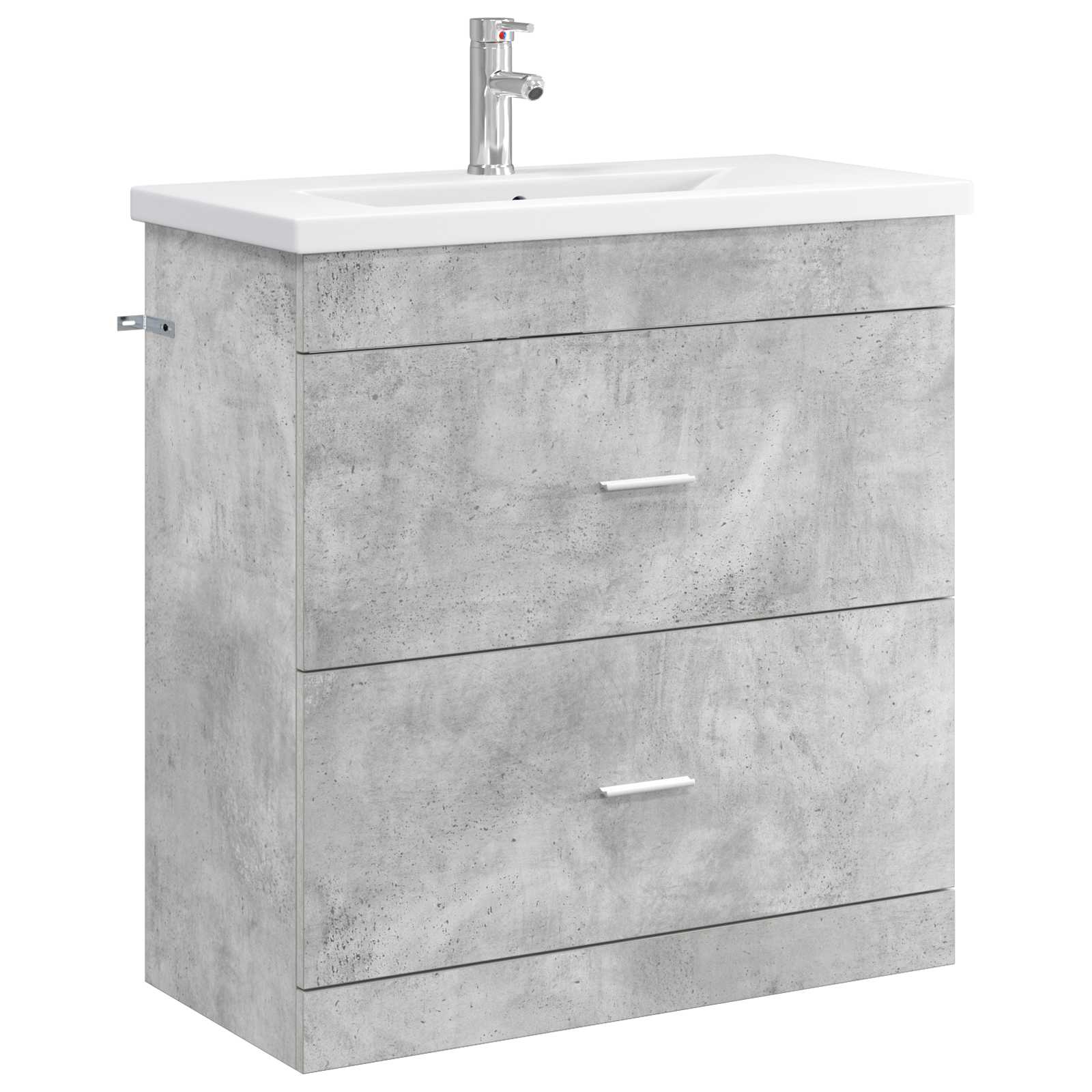 Badezimmermöbel-set Betongrau 81 X 40 X 84,5 Cm Holzwerkstoff Vidaxl