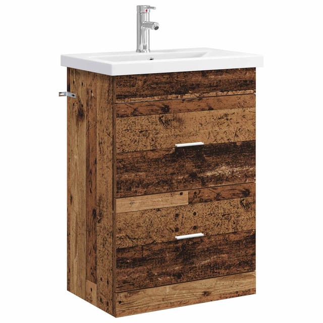 Badezimmermöbel-set Altholz 61 X 40 X 84,5 Cm Holzwerkstoff Vidaxl