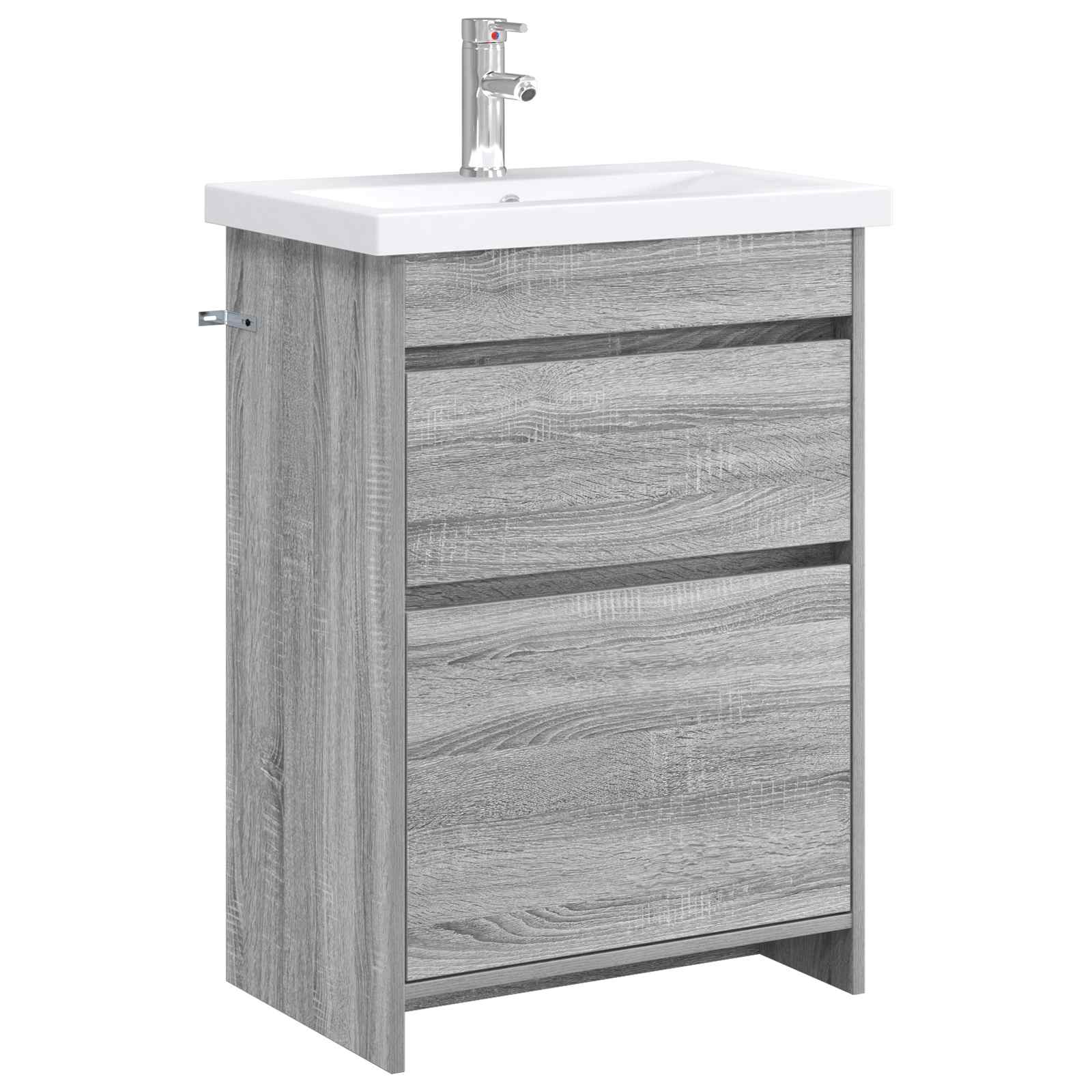 Badezimmermöbel-set Grau Sonoma 61 X 40 X 84,5 Cm Holzwerkstoff Vidaxl