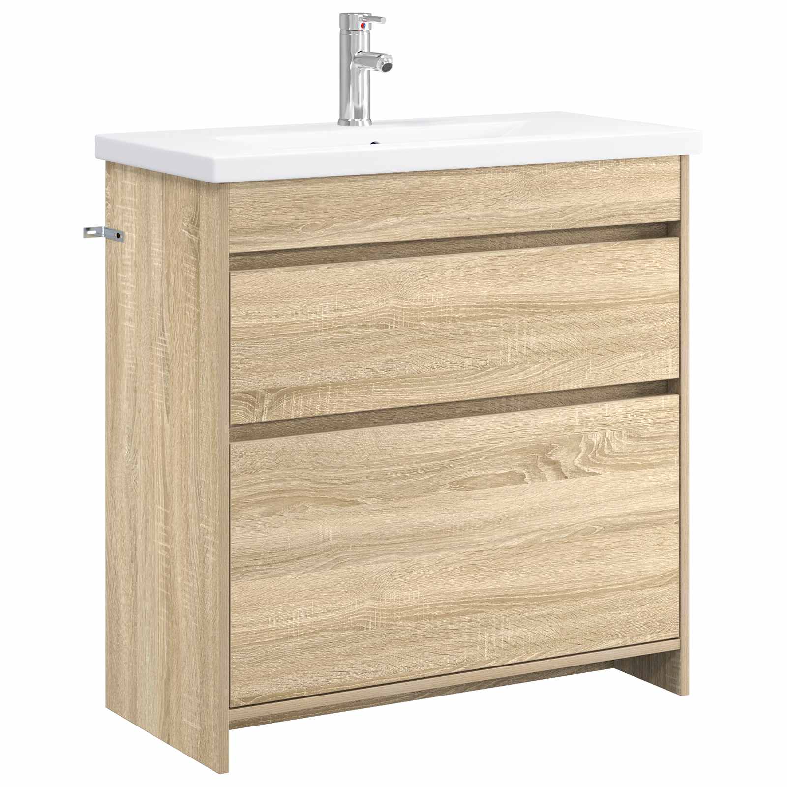Badezimmermöbel-set Sonoma-eiche 81 X 40 X 84,5 Cm Vidaxl