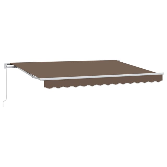 Einziehbare Markise Taupe 5 X 3 M 100% Polyester Und Aluminium Vidaxl