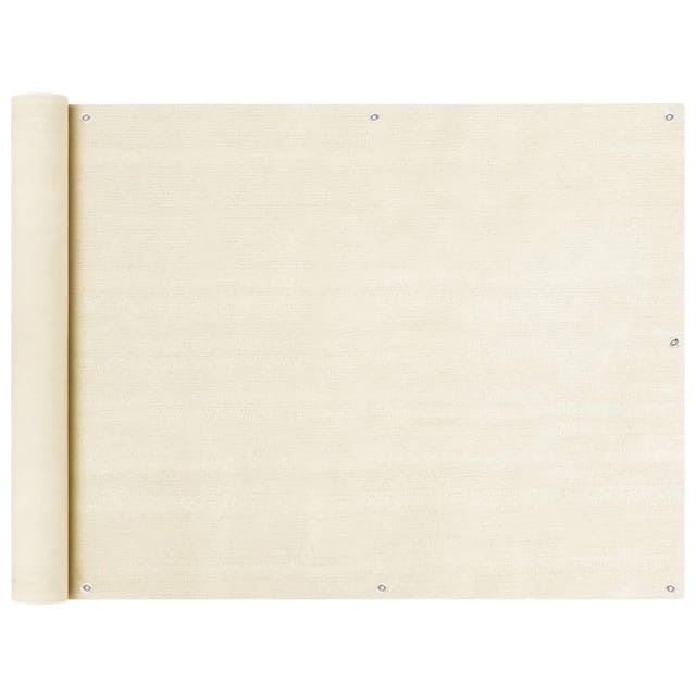 Balkon Sichtschutz Creme 90x600 Cm Hdpe Vidaxl