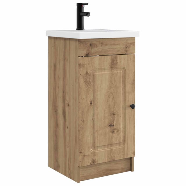 Vidaxl Bathroom Vanity With Sink Artisan Oak 42 X 40 X 84.5 Cm