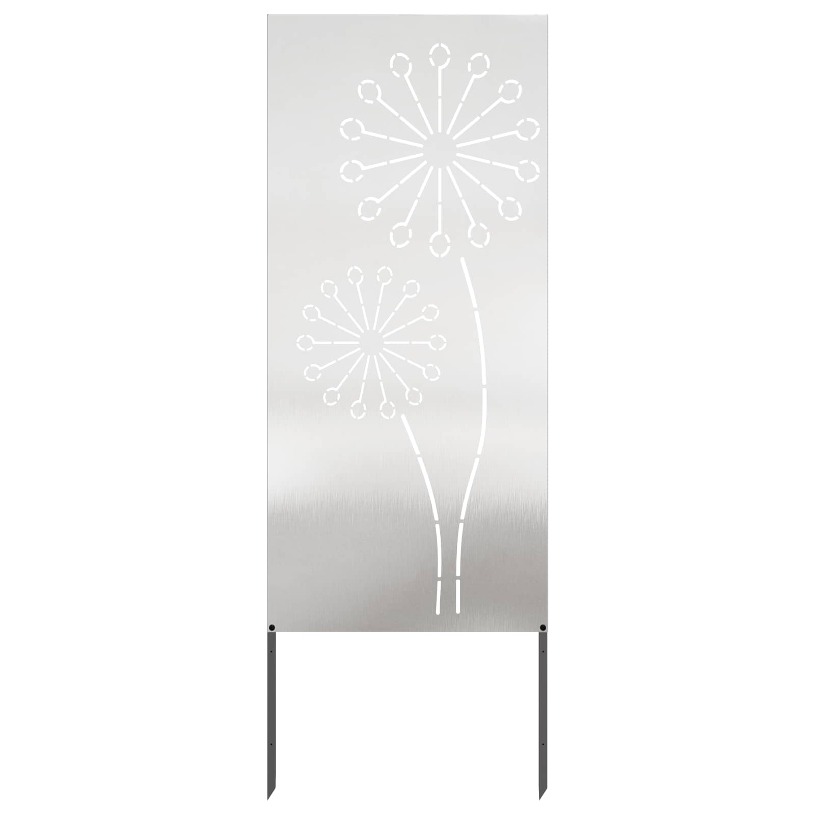 Garten Sichtschutz-leinwand Silber 50 X 140 Cm Edelstahl Vidaxl