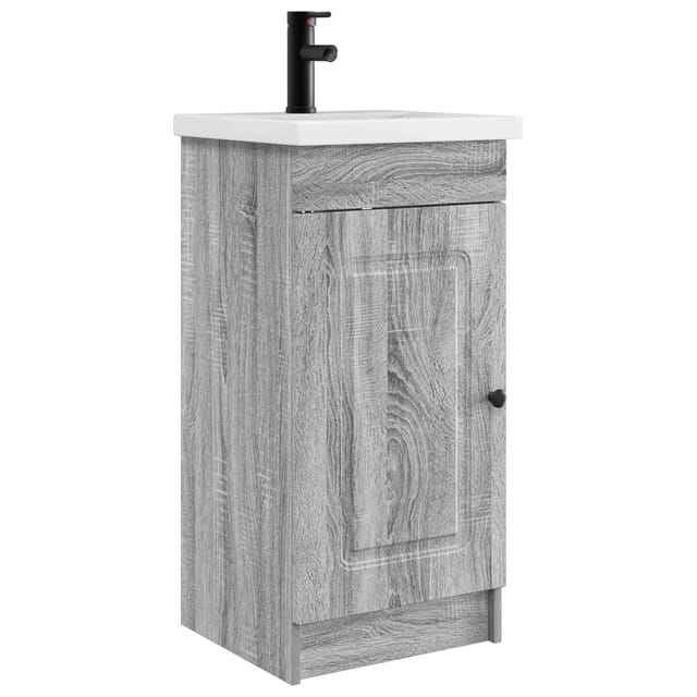 Vidaxl Bathroom Vanity With Sink Grey Sonoma 42 X 40 X 84.5 Cm