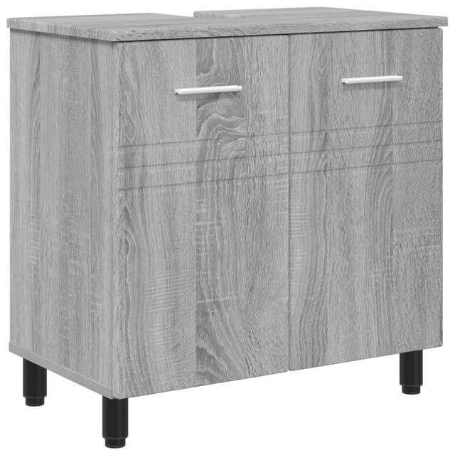 Vidaxl Bathroom Vanity Unit Grey Sonoma 60 X 35 X 60 Cm