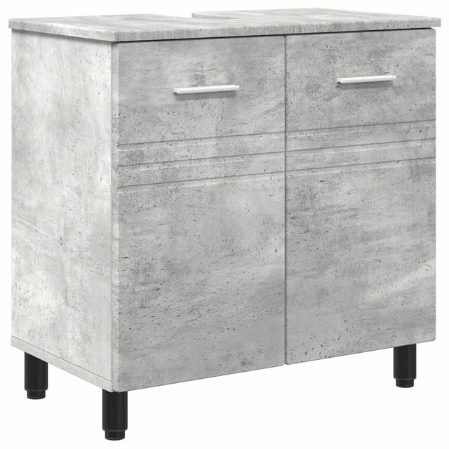 Vidaxl Bathroom Vanity Unit Concrete Grey 60 X 35 X 60 Cm