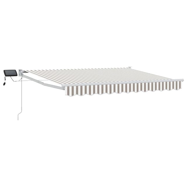 Vidaxl Retractable Awning With Solar And Led 3.5 X 2.5 M