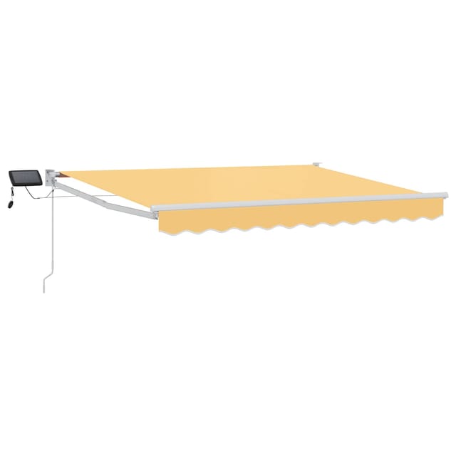Vidaxl Retractable Awning With Solar And Led Sand 3 X 2.5 M