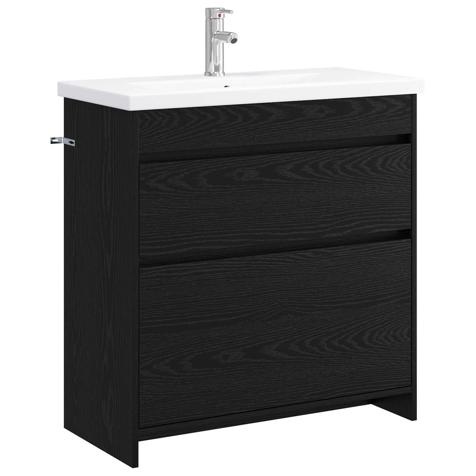 Badezimmermöbel-set Schwarze Eiche 81 X 40 X 84,5 Cm Vidaxl