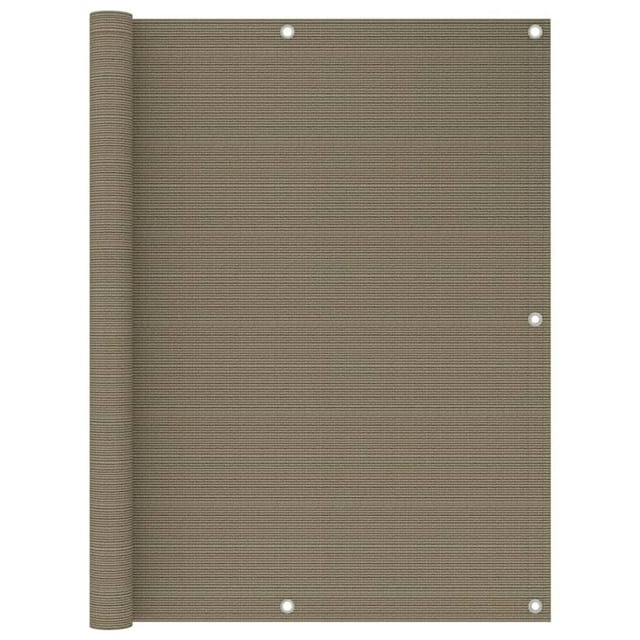 Balkon-sichtschutz Taupe 120x500 Cm Hdpe Vidaxl