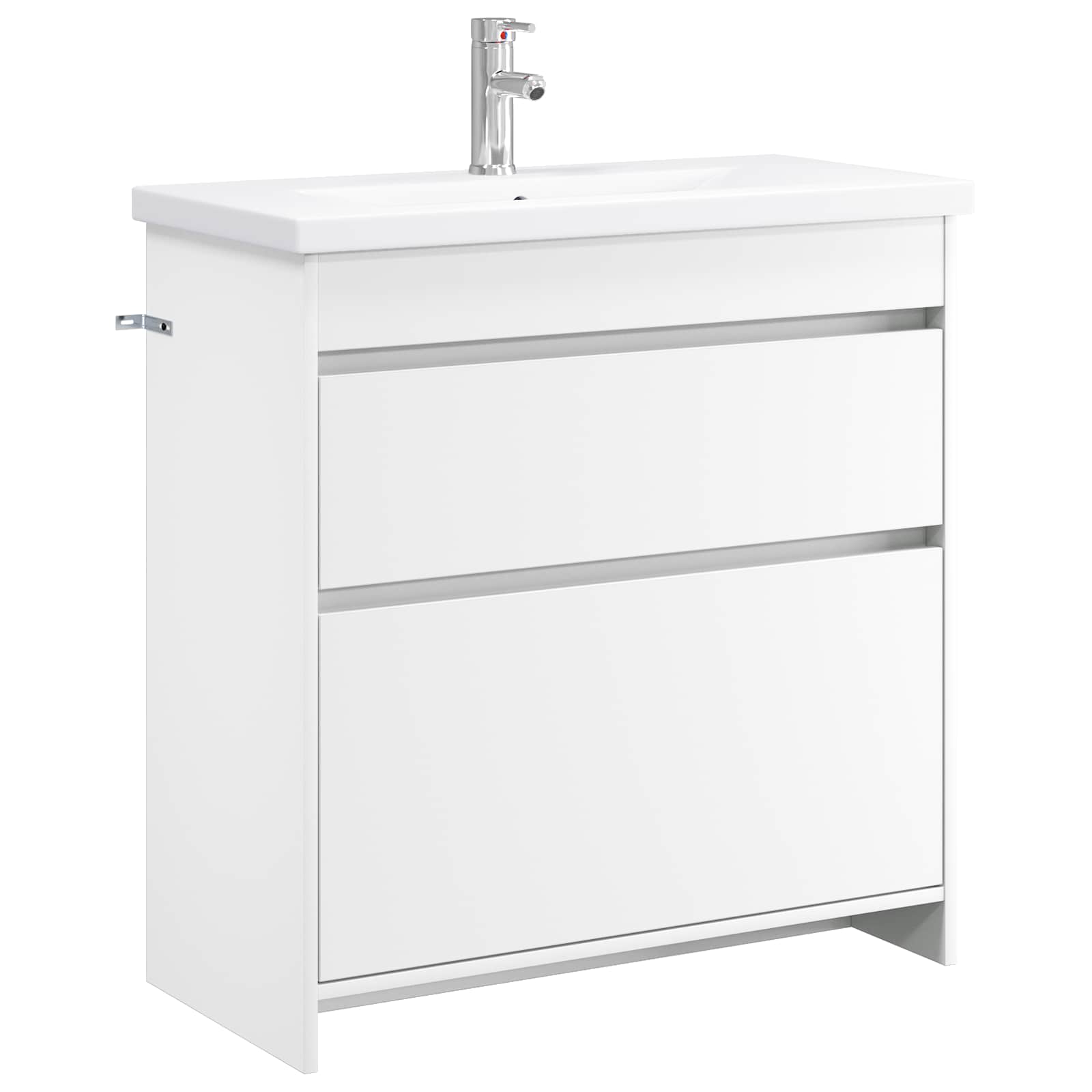 Badezimmermöbel-set Weiß 81 X 40 X 84,5 Cm Holzwerkstoff Vidaxl