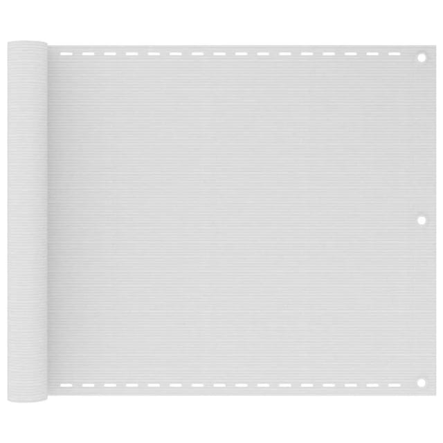 Balkon-sichtschutz Weiß 75x300 Cm Hdpe Vidaxl