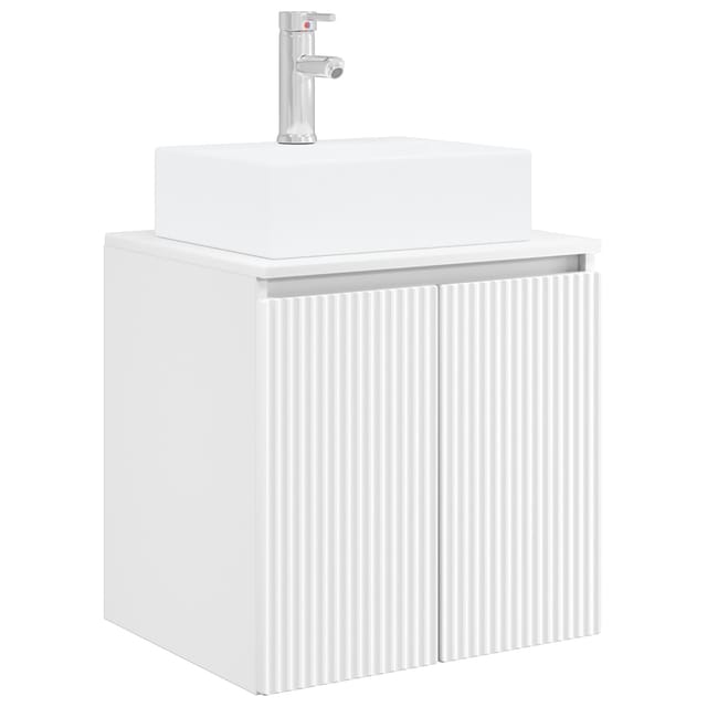 Vidaxl Wall-mounted Sink Vanity White 49.5 X 41 X 62.5 Cm