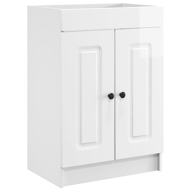 Vidaxl Bathroom Under Sink Cabinet High Gloss White 56 X 37.5 X 81 Cm