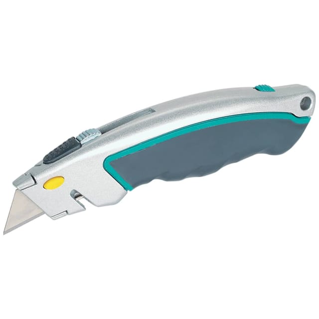 Wolfcraft - Schnellwechselmesser Mit Einziehbarer Klinge Inkl. 5 Klingen Tapezierwerkzeug
