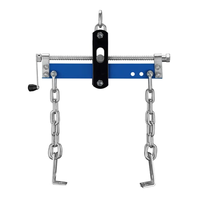 Wiltec - Balancierer Bis 680 Kg, Getriebeheber Aus Stahl, Motorheber Mit Einstellbarem Arbeitsbereich, Werkstattkran Mit Kette Und Sicherheitshaken
