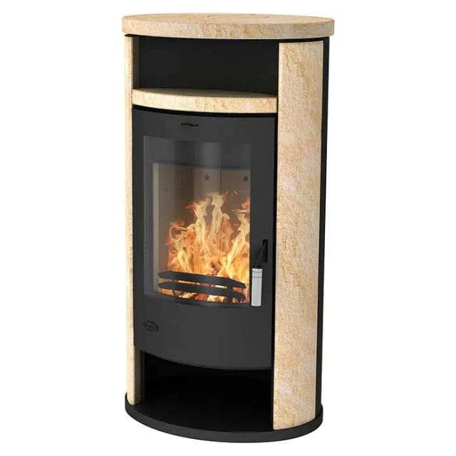 Fireplace Kaminofen Alicante Loticstone (8,3 kW, Raumheizvermögen: 126 m³, Material Verkleidung: Speckstein, Schwarz)