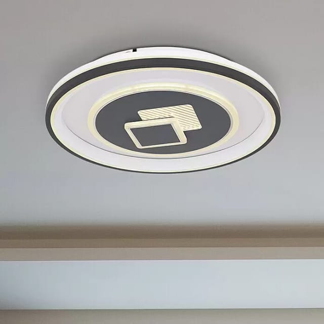 Globo LED-Deckenleuchte SUNDI (46 W, L x B x H: 50 x 50 x 7 cm, Weiß, Warmweiß)