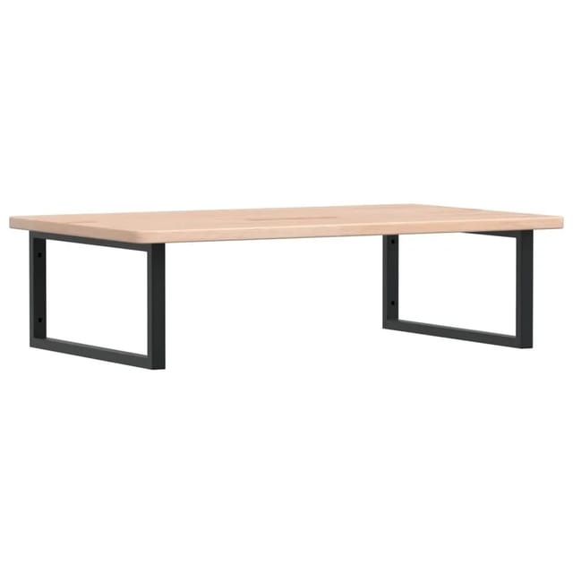 vidaXL Waschtischplatte mit Halterung Stahl und Massivholz Eiche 3302465