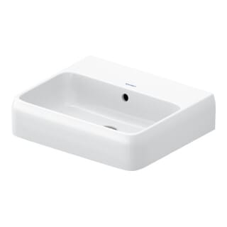 Duravit Waschtisch Qatego 50x42cm, w g, o. Hahnl., m ÜL, Hahnloch