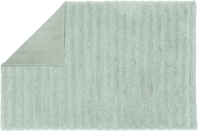 Kleine Wolke Badematte Yara, Badvorleger, Badezimmer Teppich, Höhe 5 mm, beidseitig nutzbar, fußbodenheizungsgeeignet, Baumwolle, rechteckig, Badteppich, Uni Farben, gestreift, waschbar