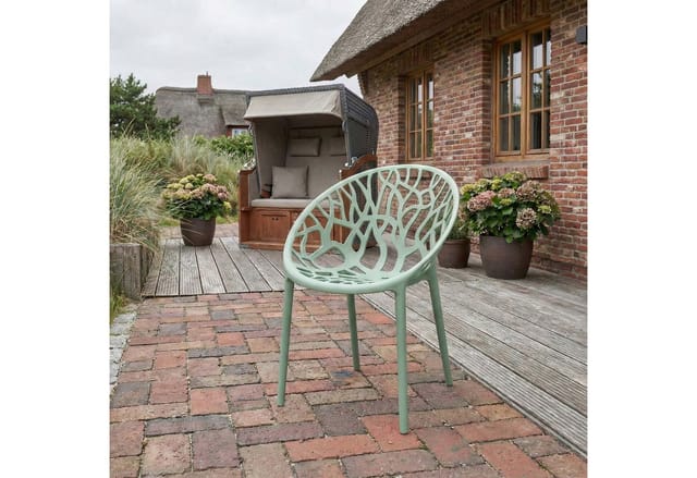 CLP Gartenstuhl Hope (2er Set), Kunststoff, stapelbar, wetterfest