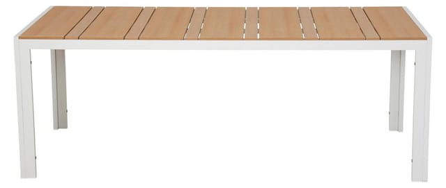 Schou Gartentisch Noah Gartentisch 205x90 cm Teak-Dekor.