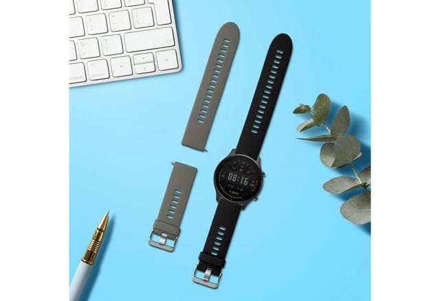kwmobile 2x Uhrenarmband für Xiaomi Mi Watch / Mi Watch Color Sport Armband Smartwatch, 2-tlg., Fitnesstracker Band Set aus TPU Silikon - Ersatzarmband Smartwatch