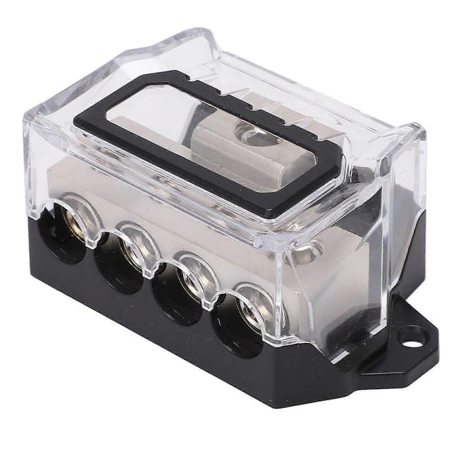 Stromverteilerblock 0 Gauge Auf 4 Gauge Massekabel-splitter Audioverteiler Für Autos Boote