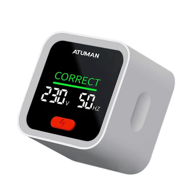 Atuman St2 Steckdosentester Intelligenter Steckdosendetektor Mit Lcd-hintergrundbeleuchtung Für 10a/16a-steckdosen Im Haushalt, Frei Schaltbar