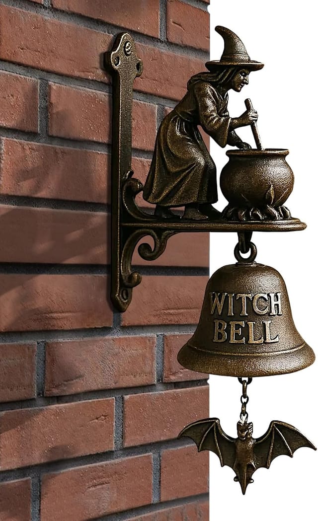 Bell Outdoor Retro Bauernhaus Türgong Hexe Dackel Form Deko