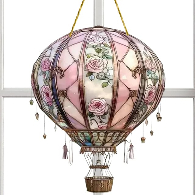 Lichtfänger Zweidimensionales Acryl Heißluftballon Deko 2d