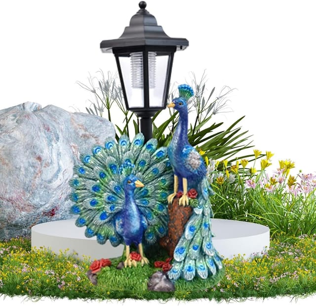 Solar Lichtstatue Harzskulptur Dekorative Nachtlampe