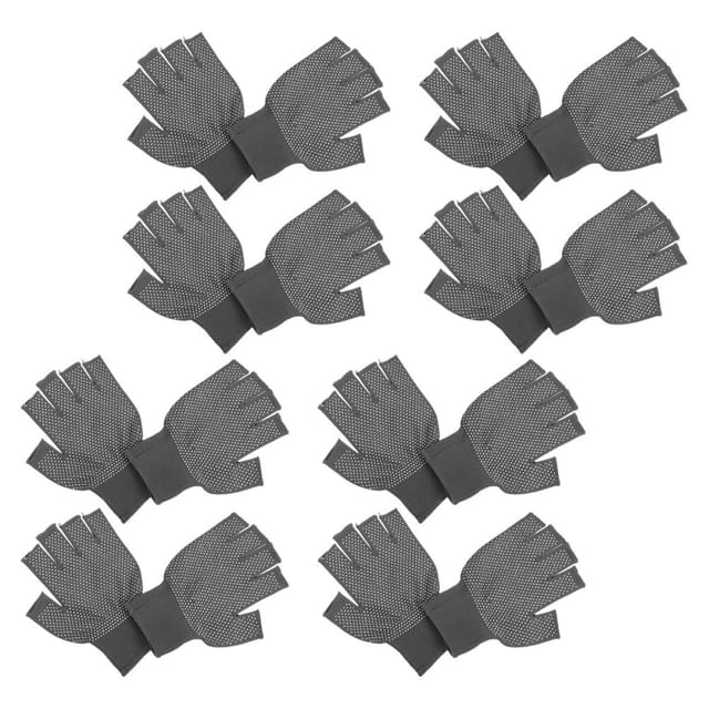 Atmungsaktive Fingerlose Arbeitshandschuhe 8 Paar Mit