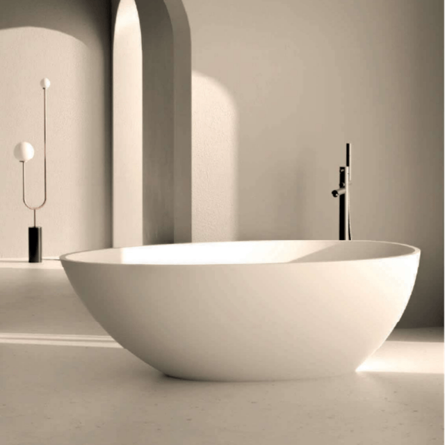 Mineralguss Badewanne Solevia Freistehend 168