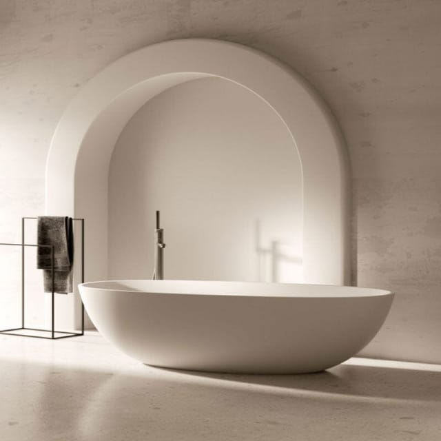 Mineralguss Badewanne Veloura Freistehend 160