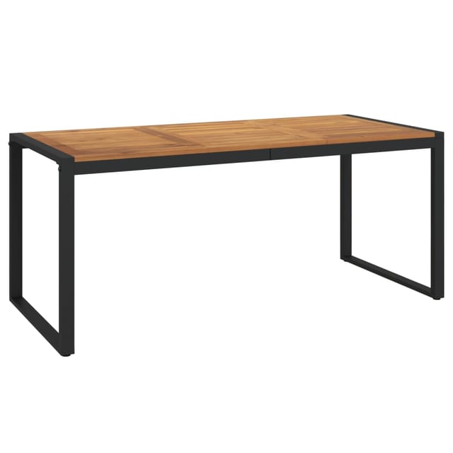 Gartentisch Mit U-förmigen Beinen 180x90x75 Cm Akazienholz