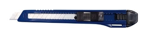 Wedo 78009 Cutter Ecoline 9 Mm, Feststellbare Klinge, Schieberaster, Abbrechhilfe, Abs Kunststoffgehäuse, Blau