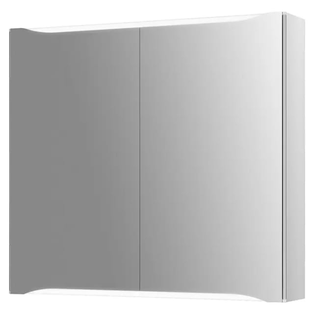 Jokey LED-Spiegelschrank Saron (B x H: 80,9 x 73,8 cm, Holz, Weiß)