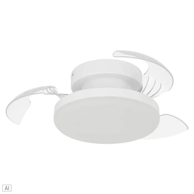 Eglo Deckenventilator Hovley (Weiß, 41 cm, Warmweiß)