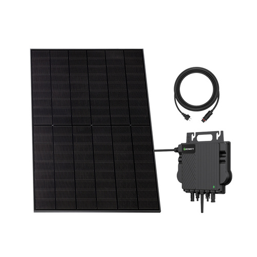 VALE Balkonkraftwerk 450 Wp – 1x 450 Wp Premium Solarmodul bifazial (Glas+Glas), Growatt NEO 800M-X, 5m Anschlusskabel Bild 4