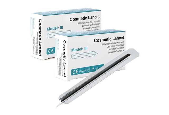 One+Step Lanzetten Milien Lanzetten - Sterile Lanzetten Kosmetik, 100 St., 200 tlg.