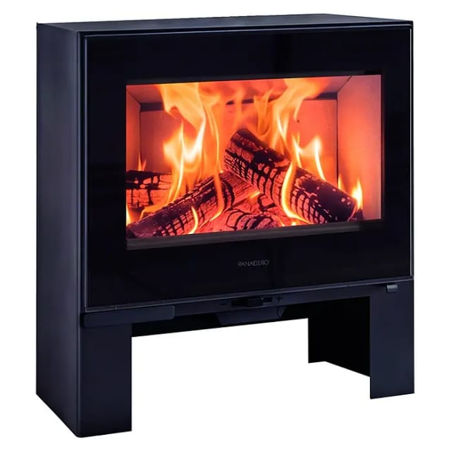 Panadero Kaminofen NAXOS (6,7 kW, Raumheizvermögen: 170 m³, Material Verkleidung: Stahl, Schwarz Metallic)
