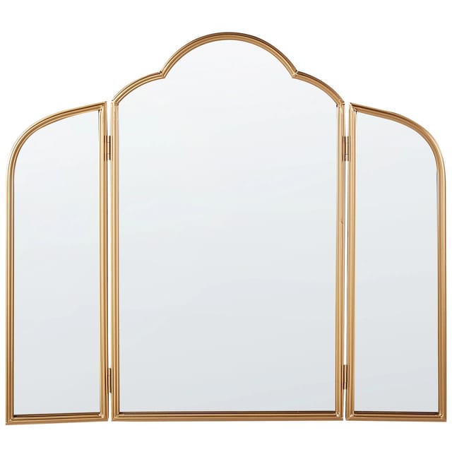Beliani Dekospiegel SAVILLY Gold 2x87x77