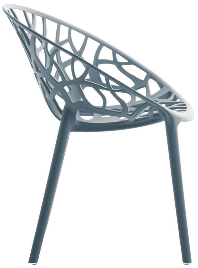 CLP Gartenstühle 2er Set stapelbar wetterfest Hope, Gartensessel mit Lehnen UV-beständig, Outdoorstühle aus Kunststoff bis 150 kg belastbar