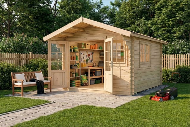 ECO Set - Gartenhaus Gabriel 300 x 400 cm