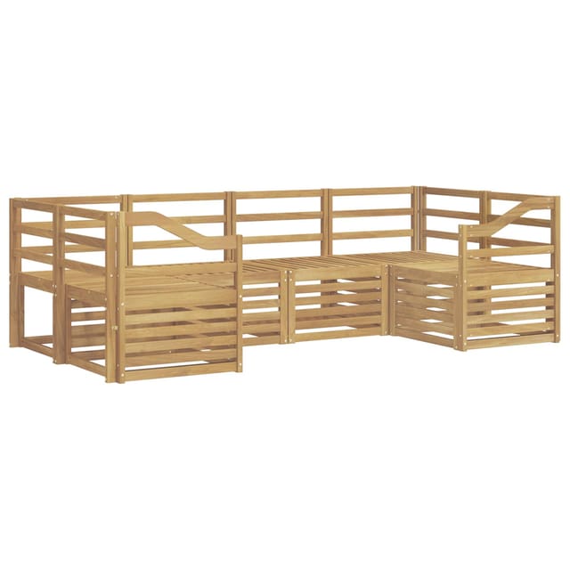 Outdoor-sofagarnitur 6 Pcs Weiß 245 X 126,5 X 73 Cm Vidaxl